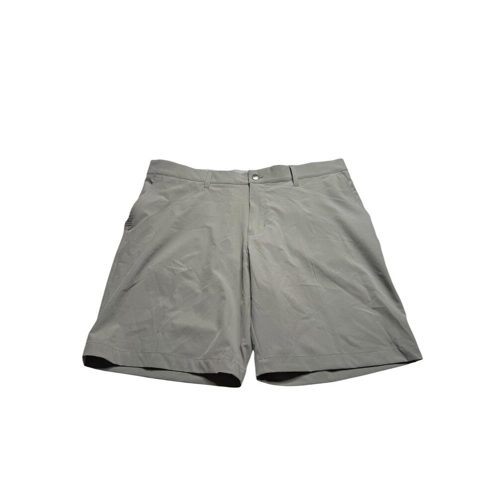 NWT ADIDAS Men’s Woven Shorts 8.5” Silver Pebble Golf Walking Sz 38